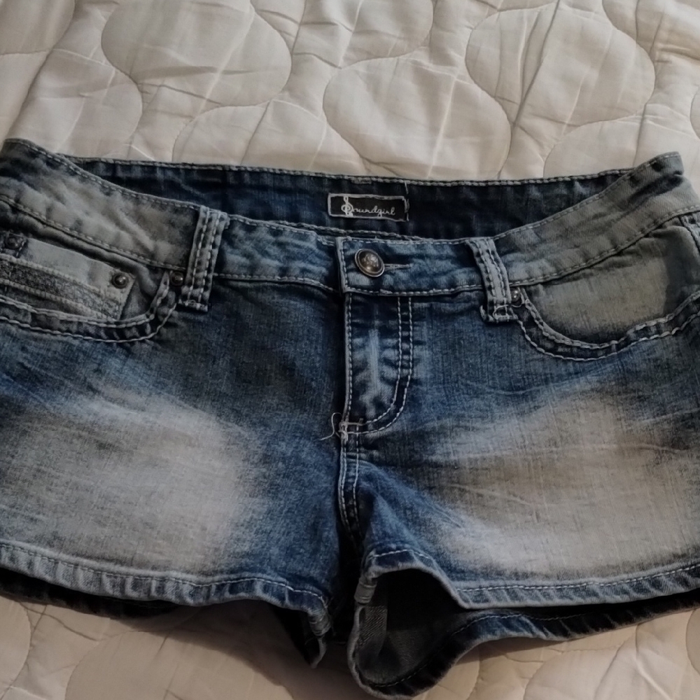 Soundgirl Blue Jean Shorts for Women